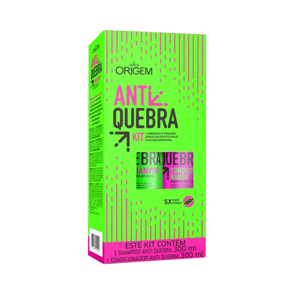 Kit Shampoo + Condicionador Origem Anti Quebra Nazca 300ml
