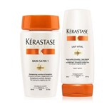 Kit Shampoo e Condicionador Kerastase Nutritive Irisome Bain Satin 1 - Pequeno