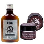 Kit Shampoo Ice 170ml + Cera de Barba e Bigode 15g Barba de Respeito