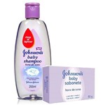 Kit Shampoo Johnson Baby Hora do Sono 200ml + Sabonete 80g