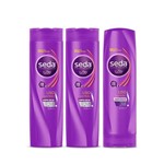 Kit Shampoo 2 Unidades + Condicionador Seda Liso Perfeito 325ml