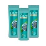Kit 3 Shampoos Anticaspa Clear Women Detox Diário 200ml - Leve 03 Pague 02