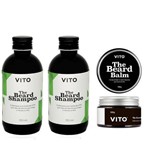 Kit - 2 Shampoos para Barba The Beard Shampoo e Balm - Vito