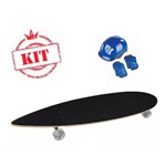 Kit Skate Long 824 Kit Proteção Kcp-02 Azul Fênix