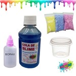 Kit Slime Clear - Azul