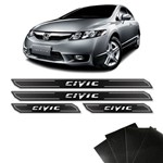 Kit Soleira Diamante Honda New Civic Protetor de Porta