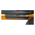 Kit Soleira Ford Ecosport Premium Aço Escovado Resinado 2012 a 2015 4