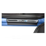 Kit Soleira Hyundai Hb20s Premium Aço Escovado Resinado 2013 a 2015 4