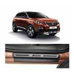 Kit Soleira Peugeot 3008 4p Aço Escovado Resinado