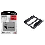 Kit SSD Kingston 120GB UV500 SUV500/120G + Suporte Akasa para PC/Desktop