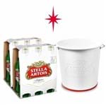 Kit Stella Artois 2 Packs (12 Unidades) + Balde Alto Relevo