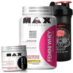 Kit Suplementos Massa Muscular Feminina Max
