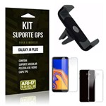 Kit Suporte Veicular Galaxy J4 Plus Suporte + Película + Capa - Armyshield