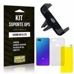 Kit Suporte Veicular Xiaomi Mi 8 Lite Suporte + Película Gel + Capa - Armyshield