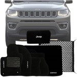 Kit Tapete Carpete Rede Bolsa Tapete Porta Malas Jeep Compass 2018 19