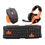 Kit Teclado Action Tc200 + Mouse Steel Ms305 + Headset Eagle Hs401 Oex Game