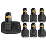 Kit Telefone Sem Fio Digital com Secretária Eletrônica TS 3130 Intelbras + 6 Ramal TS 3111 Intelbras