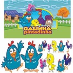 Kit Totem+ Banner Festa Infantil Galinha Pintadinha
