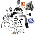 Kit Turbo Corsa/Celta 8V Mult. P/ Coletor Adm. em Alumínio C/ A/C e D/H - T2 + Turbina Master Power .48 T25 P/ Coletor em Plástico