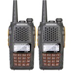 Kit 2un Walktalk Radio Comunicador Dualband Fm Baofeng Uv6r