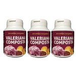 Kit 3 Valeriana Composta - Calmante - Natu Vitty - 60 Cáps
