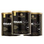 Kit 3 -Vegan Delight Leite Vegetal 250g Essential Nutrition