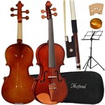 Kit Violino 1/2 Hofma Hve221 Acústico C/ Case + Acessórios