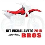 KIT VISUAL AVTEC 2 - Transforme Sua Bros em CRF230 2015 - Banco Original KIT VISUAL AVTEC 2 - Bros em CRF230 2015 - Banco Original