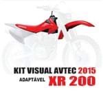 KIT VISUAL AVTEC 3 - Transforme Sua XR200 em CRF230 2015 - Banco Original KIT VISUAL AVTEC 3 - XR200 em CRF230 2015 - Banco Original