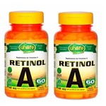 Kit 2 Vitamina a Retinol 120 Cápsulas 500mg Unilife