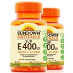 Kit 2 Vitamina e 400UI Sundown Naturals 180 Cápsulas