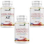 Kit Viton Power Suplemento de Vitaminas e Minerais de Az + Cloreto de Magnésio P.a + Magnésio Dimalato Melcoprol