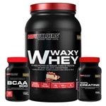 Kit Waxy Whey Protein 900g + Bcaa + Creatina – Bodybuilders
