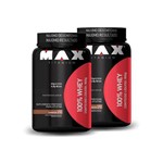 Kit 2 Whey 100% Protein - 900g - Max Titanium