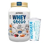 Kit Whey Grego 900g Natural + Copo - Nutrata