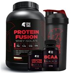 Kit Whey Protein Fusion + Bcaa + Creatina + Shaker
