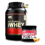 Kit Whey Protein Isolado Gold Standard 907g + Energy Plus - Optimum Nutrition - Optimum Nutrition