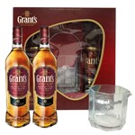 Kit Whisky Grant´S Family Reserve 2garrafas + 1 Balde Pack