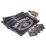 Kit Whisky Jack Daniel´s 50ml + 1 Jogo Americano 4 Peças e 4 Porta Copos