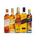 Kit Whisky Johnnie Walker Red+Black+Blenders+Gold+Blue
