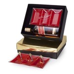 Kit Whisky Johnnie Walker Red Label Litro + 1 Petisqueira e 3 Garfinhos