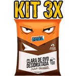 Kit 3x Albumina Sabor Chocolate (1kg) - Proteína Pura