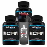 Kit 3x Bcaa Aminoacido Pro Series 360 Capsulas + Coqueteleira Atlhetica Nutrition