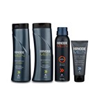 Kit X2 Shampoos + Anti Transpirante + Gel Facial Rosto Normal ou Seco Original