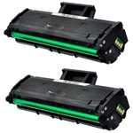 Kit 2X Toner D111 Mlt-D111s Compatível para Impressora Samsung M2070w M2070fw M2022w M2020w M2020fw