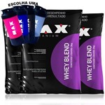 Kit 3x Whey Blend 2kg Max Titanium + Coqueteleira Dupla