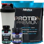 Kit 2x Whey Protein Premium + Bcaa + Creatina + Copo