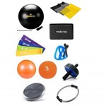Kit Yoga Pilates C/ 16 Itens Bola Thera Bands Overbal Anel Ziva