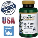 L Lisina 500mg 100 Cápsulas Lysine Swanson 100% Pura
