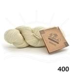 Lã Merino Sock 4ply 100g - Fios da Fazenda 400 - Branco Natural